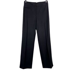 AKRIS Punto Black Straight Leg High Rise Wool Blend Pants Women’s Size 4